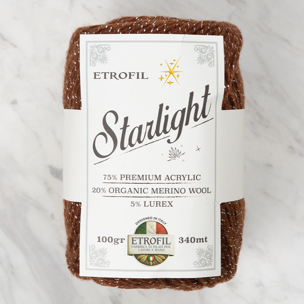 Etrofil Starlight Kahverengi El Örgü İpi - 77013